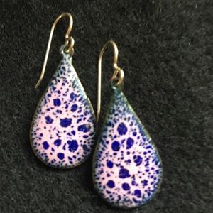 Enameled earrings